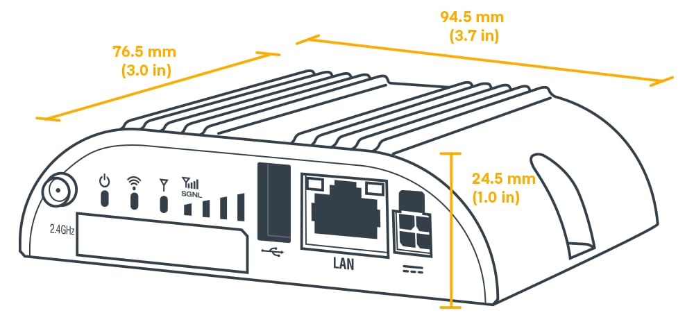 Cradlepoint IBR200-10M VZ 3y NetCloud 4G LTE Cat 1 Single Mode Router