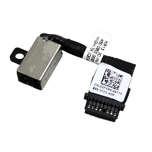 GinTai KR13 DC Power Jack with Cable Socket Plug Connector Port for Dell Inspiron 13 7370 (7373 2 in 1) 7380 3FYH0 03FYH0 450.0B502 0001