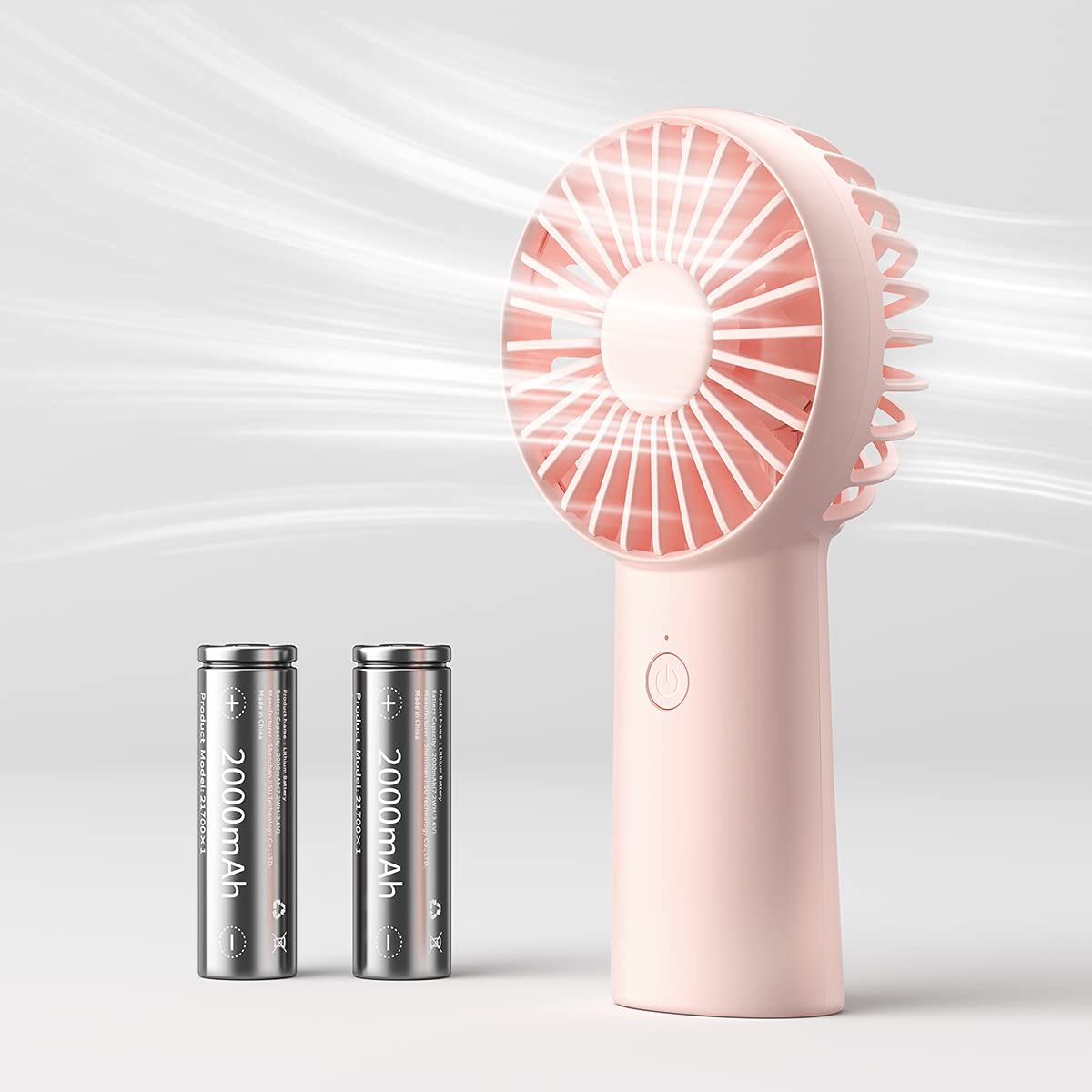 JISULIFE Handheld Fan, 4000mAh Portable Small and Personal USB Rechargeable Pocket [4-16H Working Time] Battery Operated Hand Fan with 3 Speeds