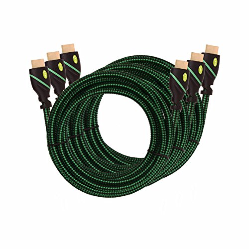 4K HDMI Cable -KAYO High Speed HDMI 2.0b Cable 18Gbps[Supports 4K HDR,UHD,3D,2160P,1080P,Ethernet]- Braided HDMI Cord-Audio