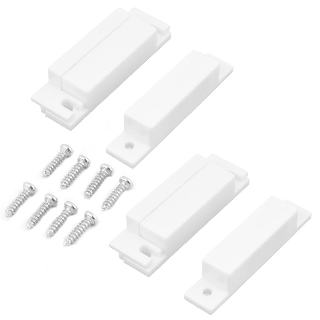 uxcell Home Wired Alarm Security Magnetic Door Contact Reed Sensor Switch 2 Sets White