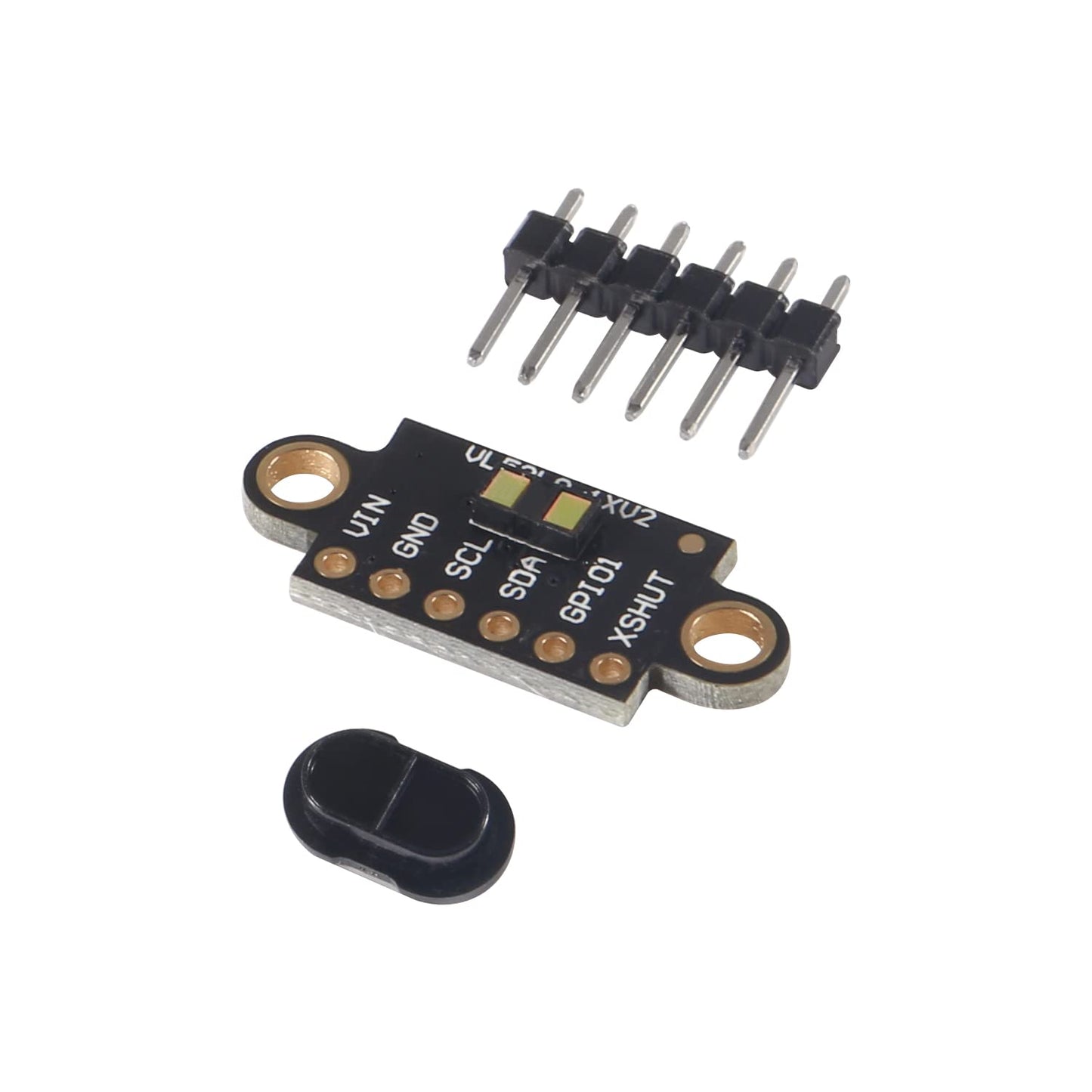 AITRIP 2PCS VL53L1X Laser Ranging Flight Time Sensor Module with Cover 3V-5V Distance 400cm Measurement Extension Board Module for Arduino