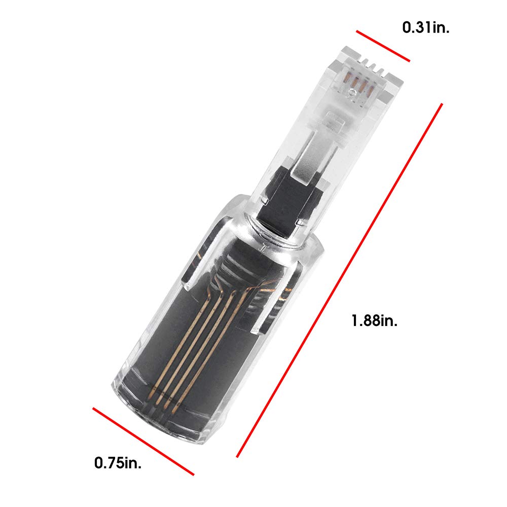Power Gear Telephone Cord Detangler, 10 Pack, Tangle-Free 360 Degree Rotation, Plug into Landline Phone Handset, for Use in Home or Office, All
