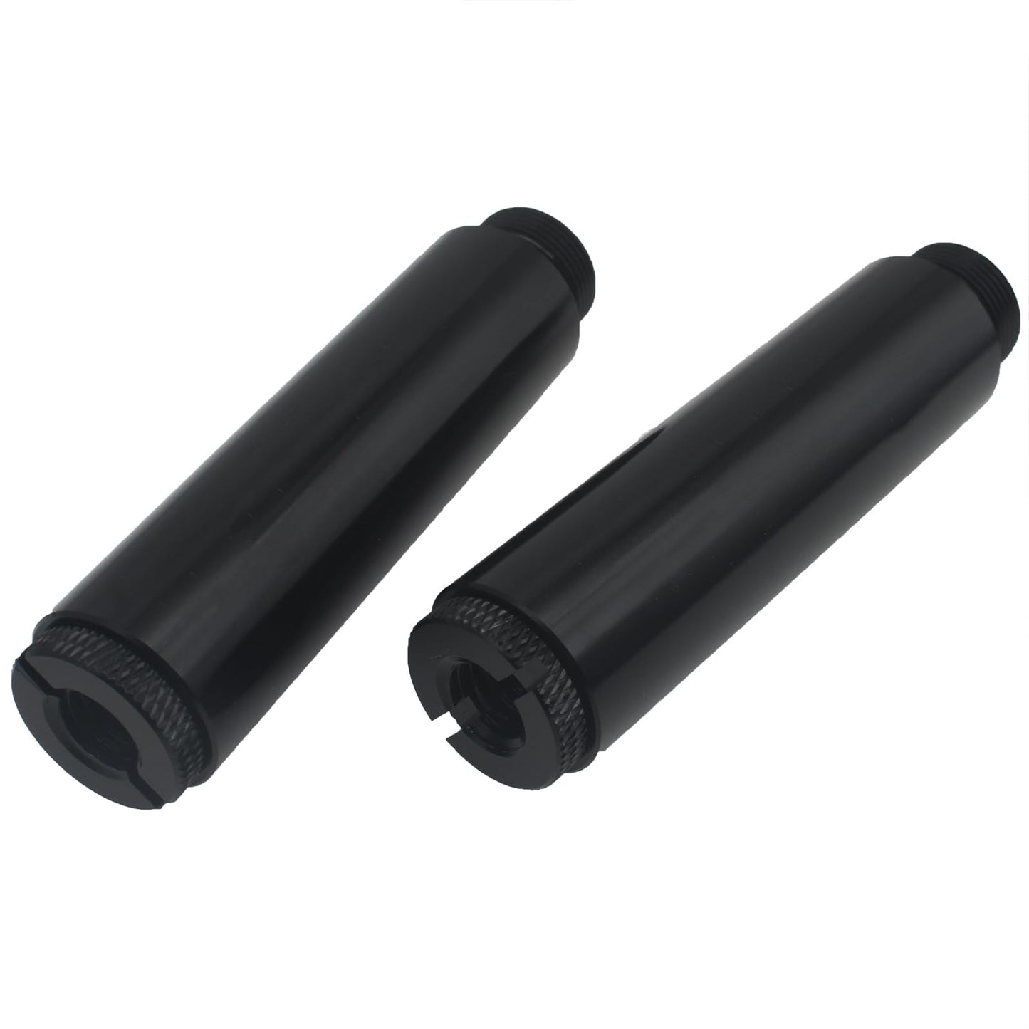 SYCZIOHU 2.99 Inch Microphone Extension Pipe Set 2 PCS Mic Stand Extension Tube with Adapter screw for Microphone Stand and DIY (3/8 to 5/8)