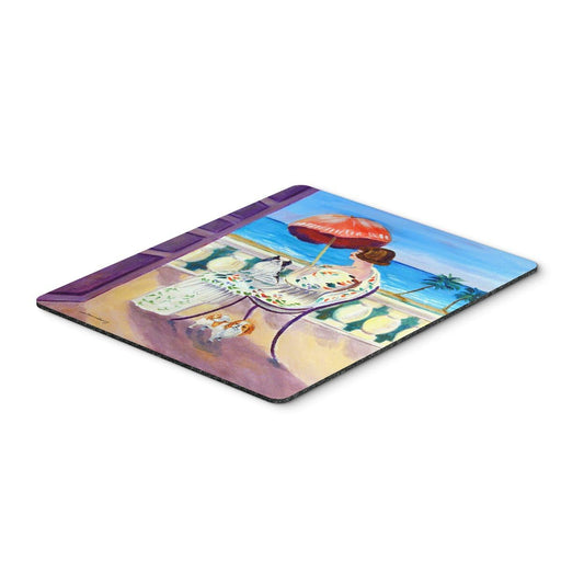 Caroline's Treasures 7260MP Lady with her Japanese Chin Mouse Pad, Hot Pad or Trivet for Home Office Gaming Working Computers Laptop Mouse