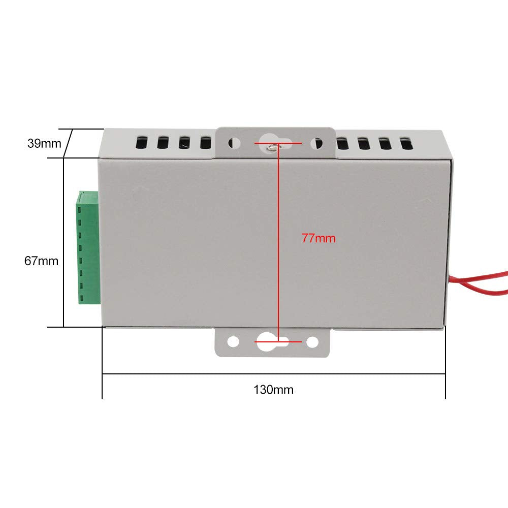 YiToo Access Control Power Supply K80 Power Switch DC 12V 5A AC 110~260V for All Types Access Control System Door Lock with Time Delay