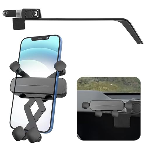 LUNQIN Car Phone Holder Mount for Kia NIRO 2023 2024 2025 2026 Auto Accessories Navigation Screen Bracket Interior Decoration Mobile Cell Phone Mount