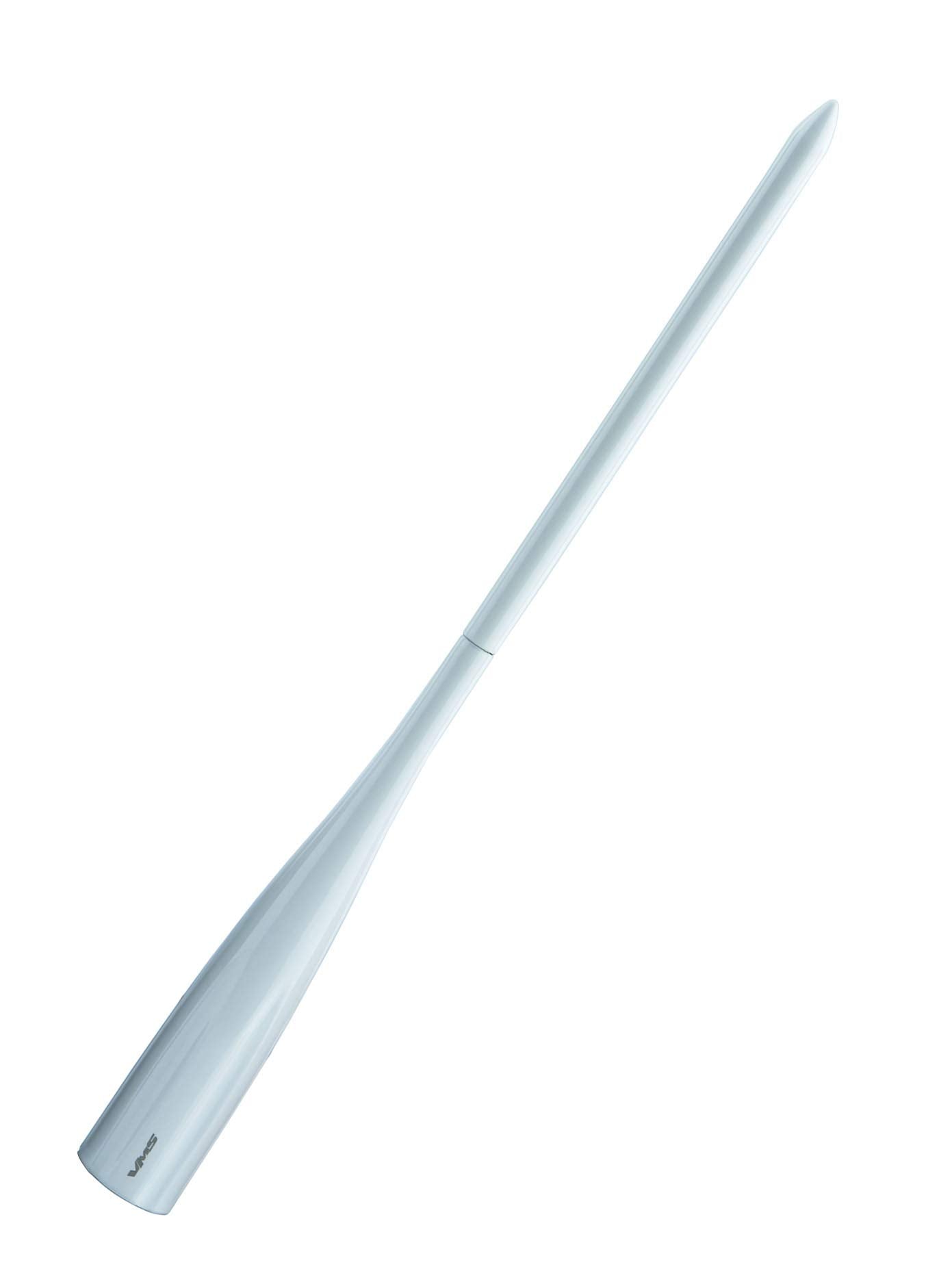 VMS Racing 9 inch SPIKE ANTENNA in WHITE Billet Aluminum Compatible with Dodge Ram 1500 2500 3500 09-19 2009-2019
