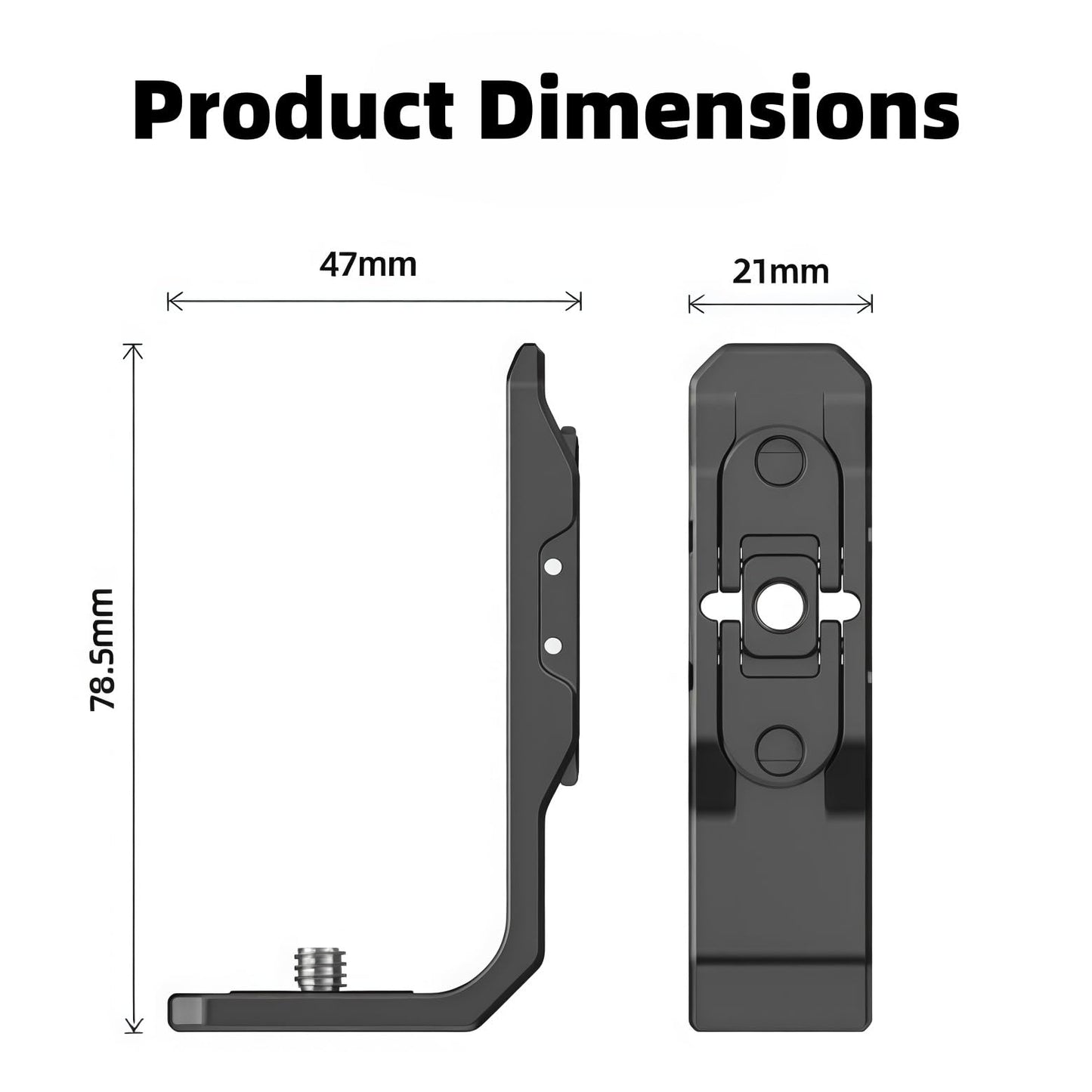 ROZOER Vertical to Horizontal Mount for Insta360 X5 X4 X3 - Magnetic Quick-Release Adapter, Comes with Adapter for GoPro and 1/4"-20 Threaded Holes