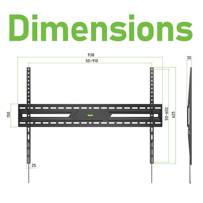 Ultra Slim Flush TV Wall Mount Bracket for LG C5 Series OLED evo AI 4K UHD Smart (2025) OLED77C5PUA 77Inch - 1.2" Low Profile, Industrial Grade