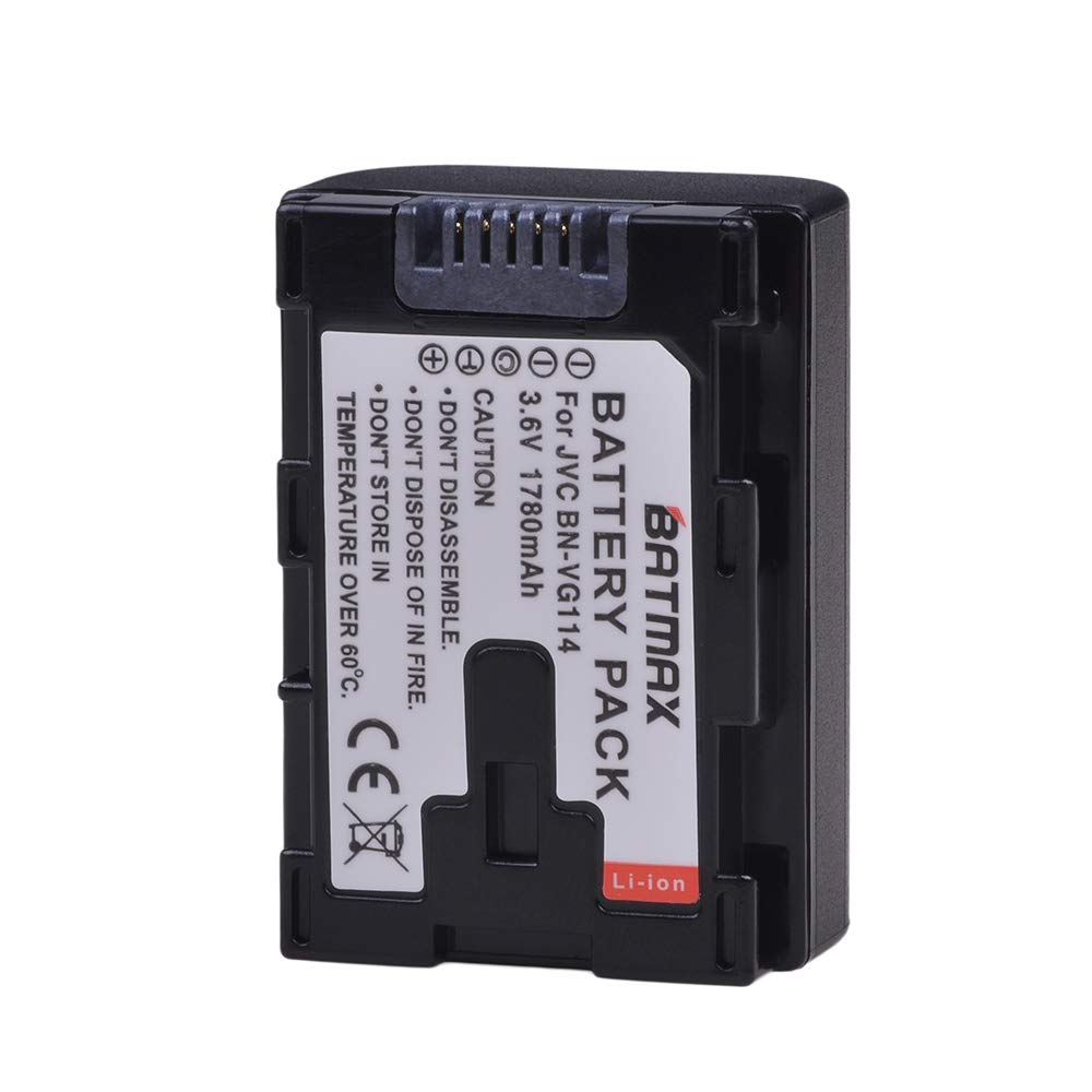 Batmax 1780mAh BN-VG114 Battery for JVC BN-VG107U, BN-VG108U, BN-VG114U, BN-VG121U, BN-VG138U Camcorder Batteries