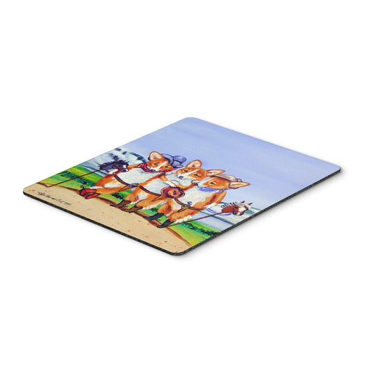 Caroline's Treasures 7283MP Cowboy Corgi Mouse Pad, Hot Pad or Trivet for Home Office Gaming Working Computers Laptop Mouse Mat,Washable Large