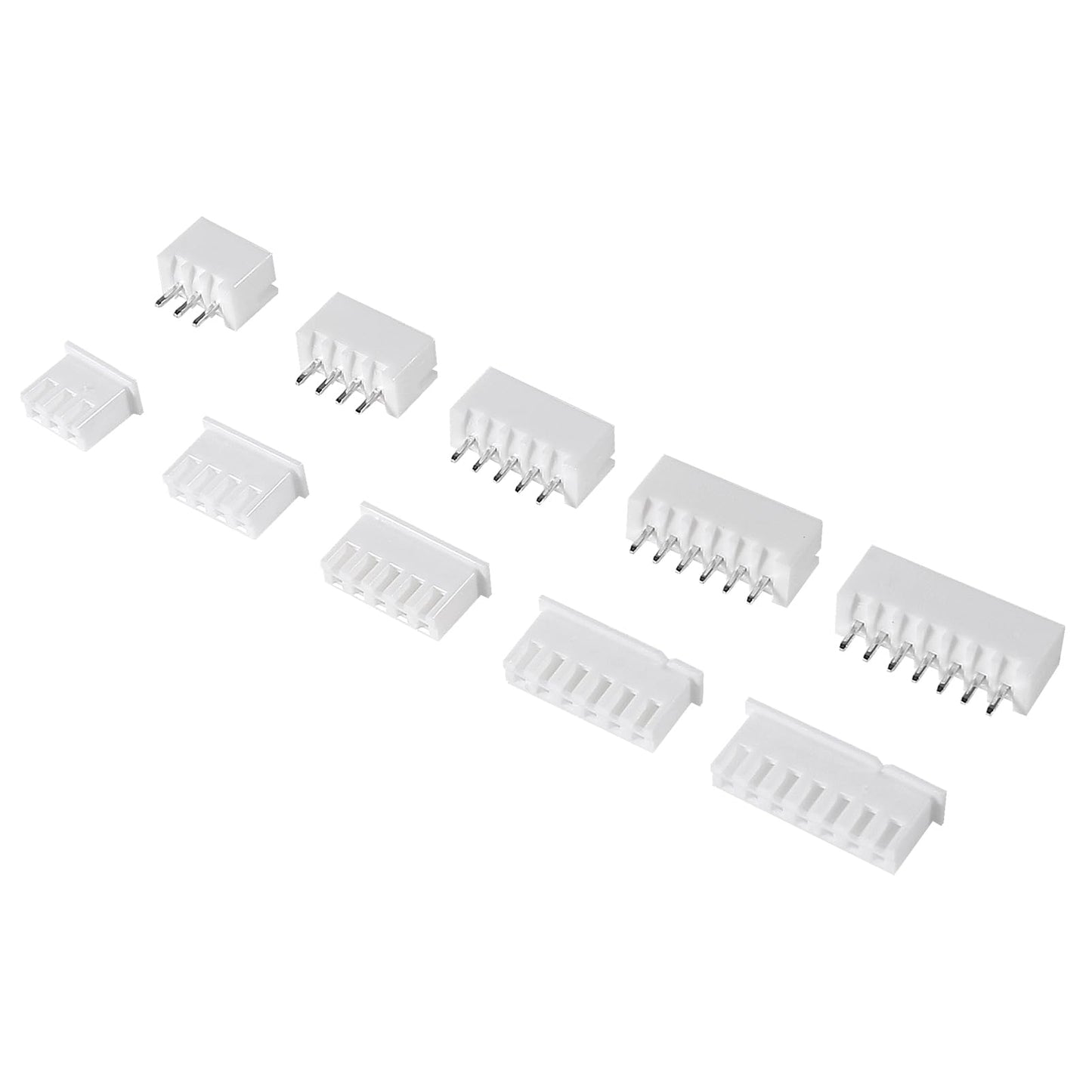 XH 2.54mm Connector Socket Kit and Pre-Crimped Cable Wire 2Pin 3 Pin 4 Pin 5 Pin 6 Pin 7Pin Housing JST Adapter Male and Female Cable Connectors