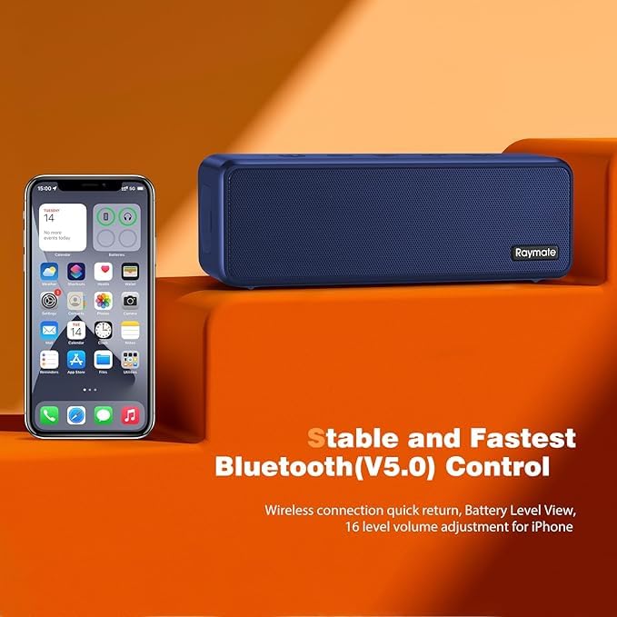 Raymate Bluetooth Speaker, for Outdoor Home Party Travel (Blue)