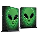 MightySkins Skin Compatible with Sony PS4 Console - Alien Invasion | Protective, Durable, and Unique Vinyl Decal wrap Cover | Easy to Apply, Remove