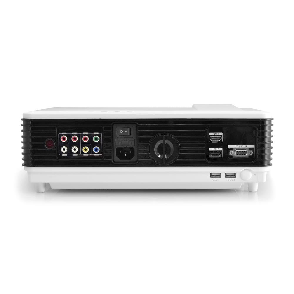 Pyle Video Projector 1080P Full HD Professional Cinema Home Theater Projection, Digital Multimedia File, Keystone Adjust Picture Presentation