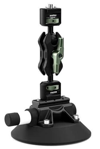 Tilta Universal Action Camera Car Mounting Kit - 4.5in Powerful Suction Cup Mount with Mini Articulating Arm - Compatible with GoPro Hero 11, DJI