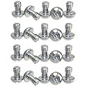 Cap SS Steel Screws 1/4" Tripod Quick Release QR Plate Camera Hex/Slot Combo (20)