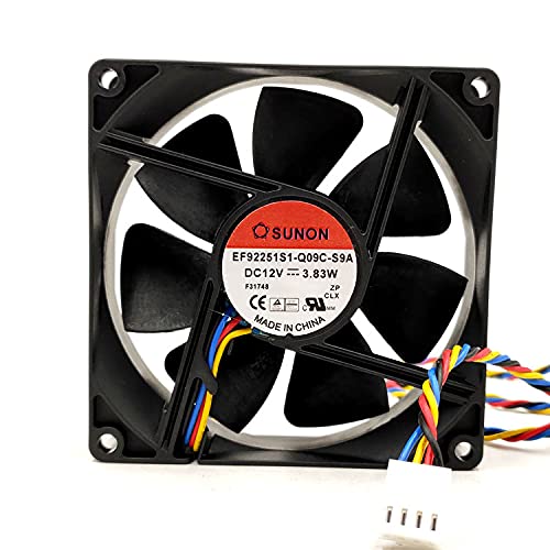 EF92251S1-Q09C-S9A SUNON 12V 90mm Fan 12V 3.83W 4-Wire Chassis Cooling Fan