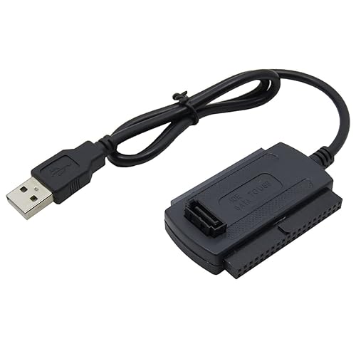 BUBUCAM USB 2.0 to IDE SATA Adapter Converter Cable for 2.5 3.5 Inch Hard Drive Drives HDDs SSDs IDE and SATA Adapter Cable
