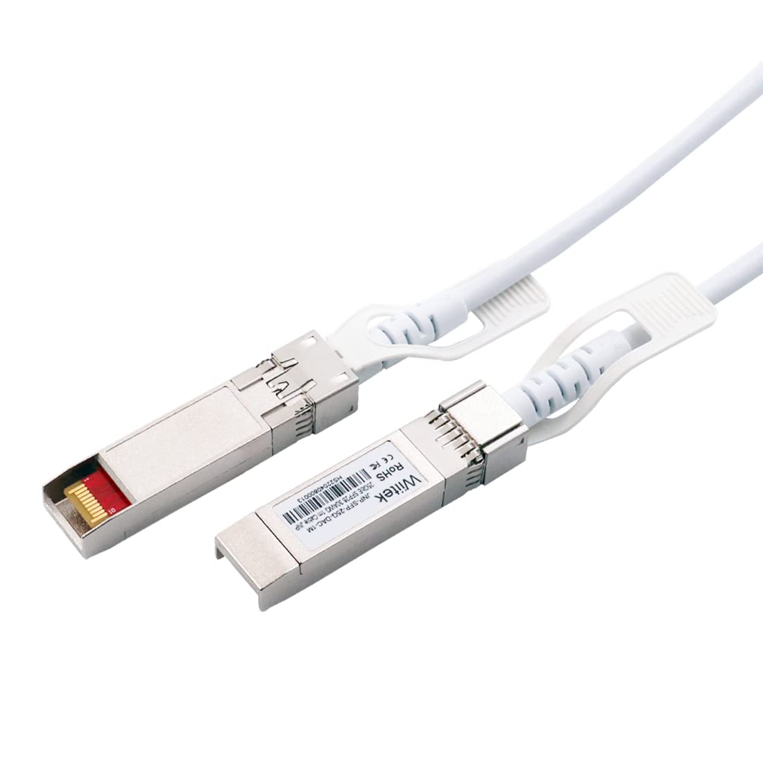 [White Colored] 25GbE SFP28 DAC Twinax Cable, 1.0 Meter 25GBASE-CR SFP28 Passive Copper Cable, Compatible for Juniper JNP-SFP-25G-DAC-1M