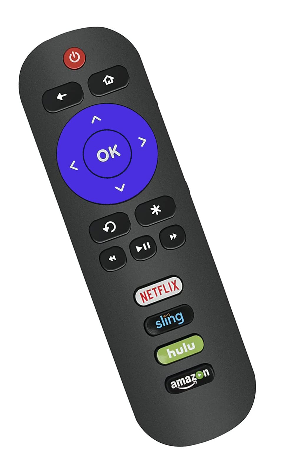 Universal Remote Control Compatible with All TCL Roku TV - No Pairing Needed