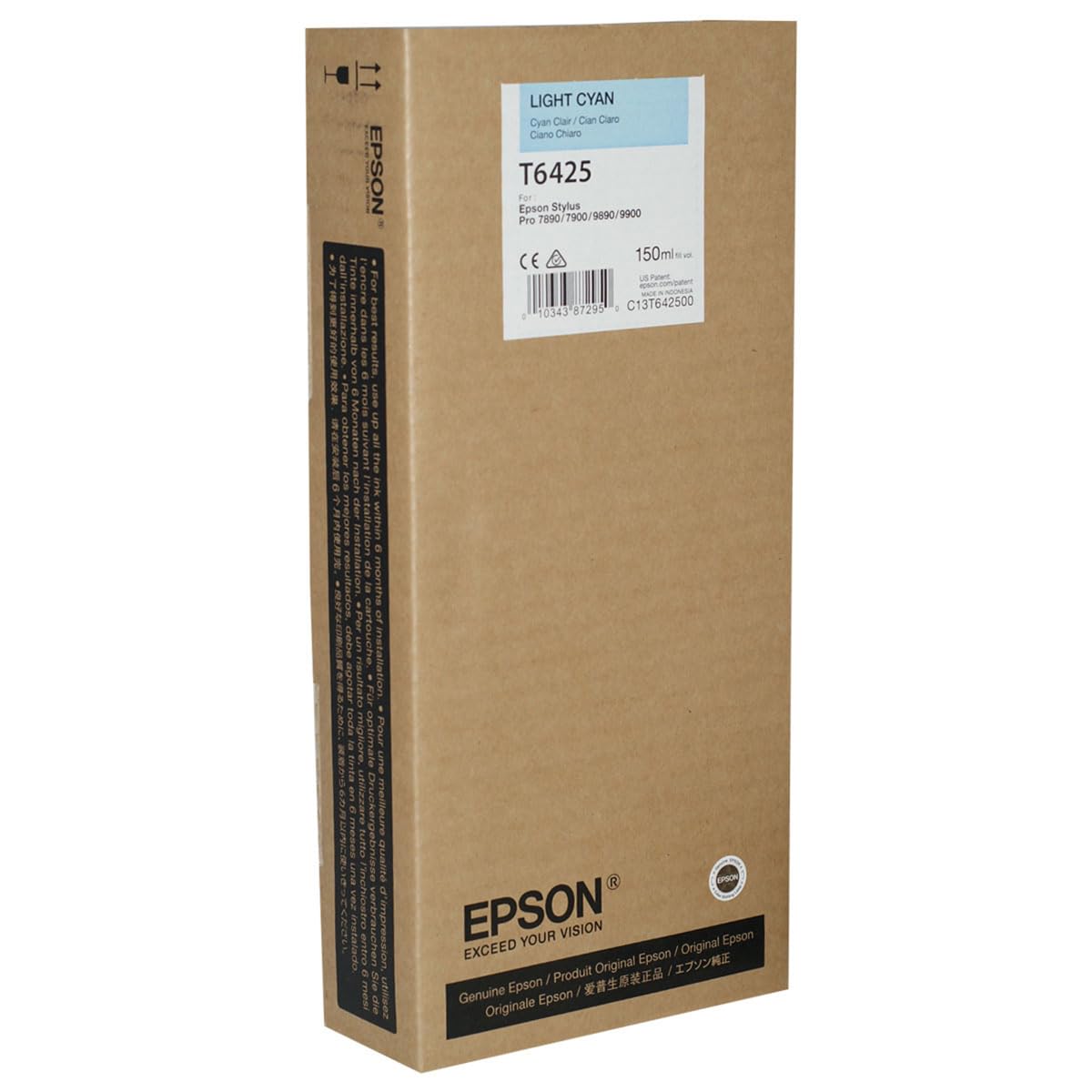 Epson T6425 Ultrachrome HDR Ink Cartridge for Stylus Pro 7900/9900, 150 ml (Light Cyan)