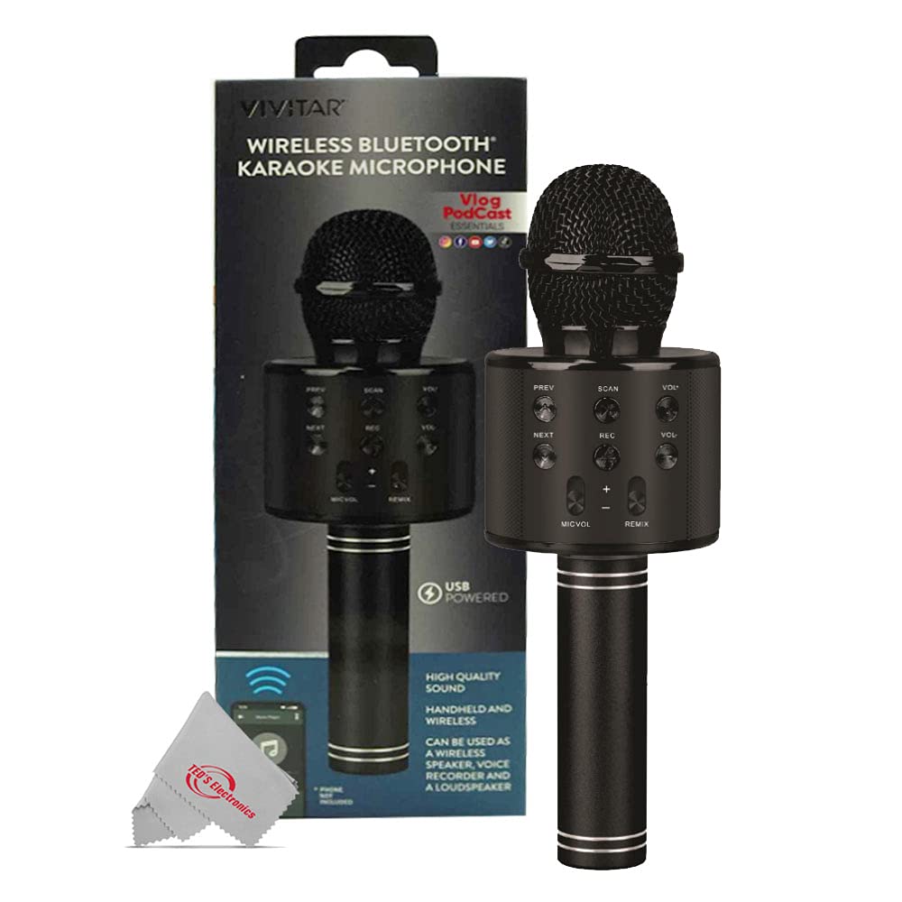 Vivitar Wireless Smart Phone Bluetooth Karaoke Microphone VIVMIC303