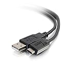 C2G Legrand USB 2.0 Cable, USB C to A Cable, Black Data Transfer Cable, 1.82 Meters (6 Feet) C2G USB Cable, 1 Count, C2G 28871