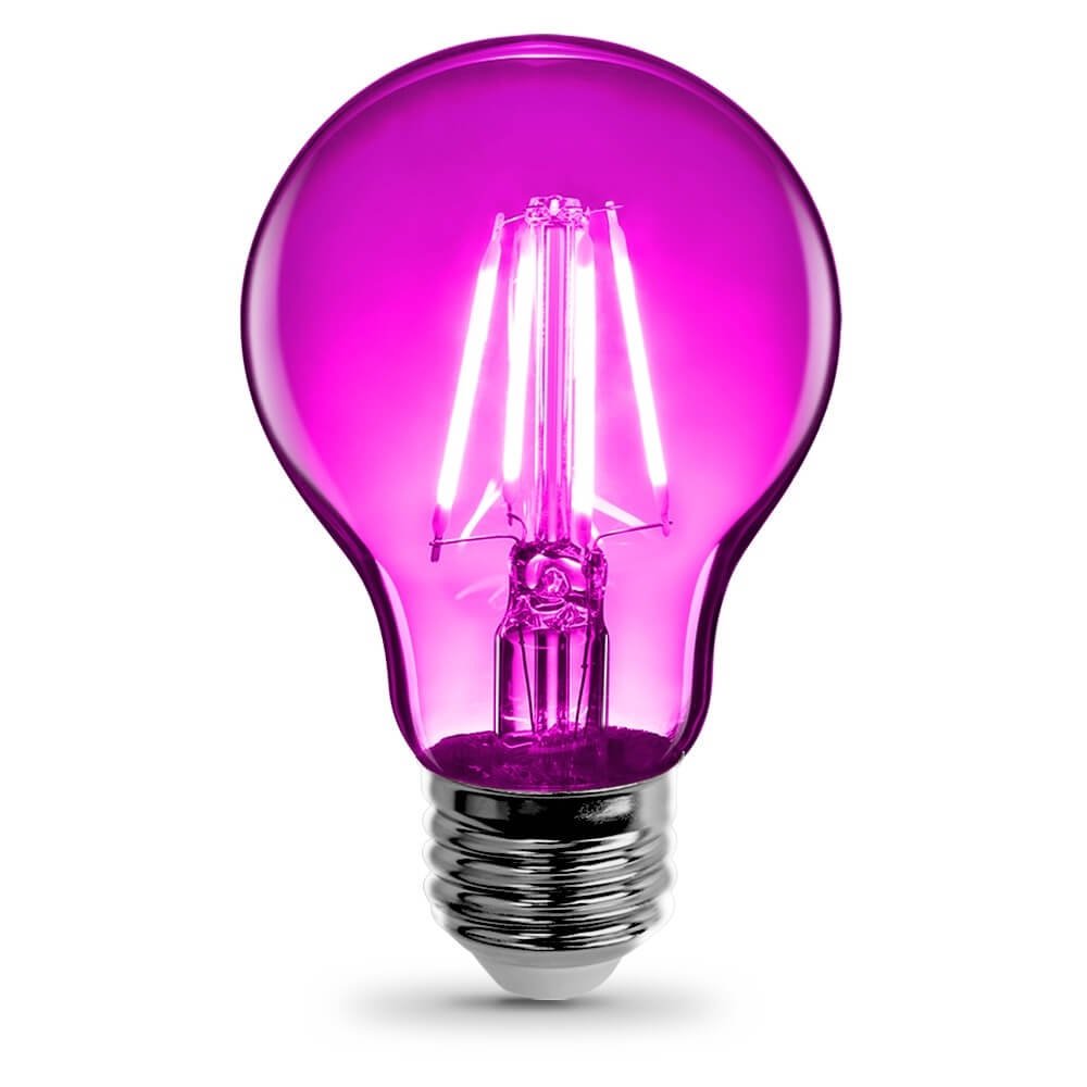 Feit Electric BPESL13T/O 13-Watt Compact Fluorescent Mini Twist Orange Bulb (Pink LED)