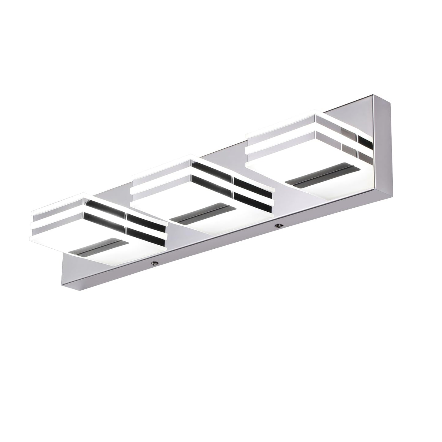 LED Vanity Lights 20in Bathroom Lights Fixtures over Mirror 3 Light LED Lighting Fixture for Bathroom 18W Mirror Lighting Fixture Modern Bath Light