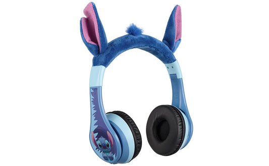 Disney Stitch Bluetooth Headphones for Kids, Wireless Headphones for School, Home or Travel
