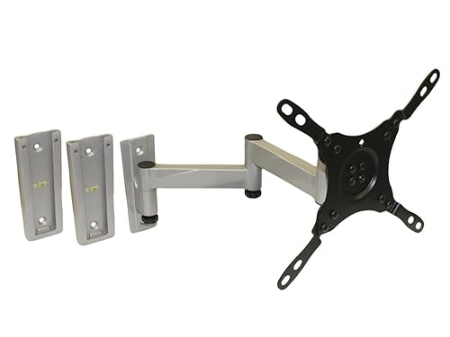 MyCableMart ARM 3-Way Travel/Lock Adjustable/Tilt Wall Mount Bracket 13-42"" to 33 lbs