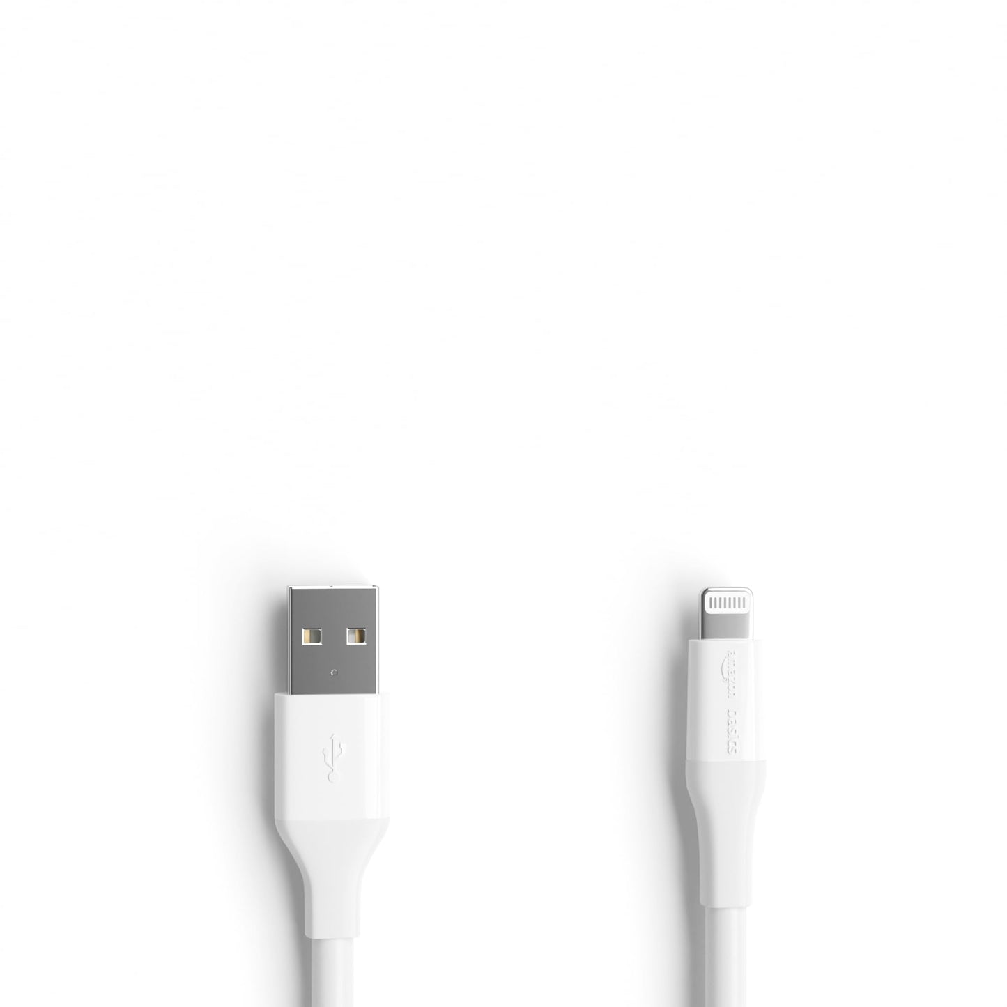 Amazon Basics MFi Certified USB-A to Lightning Charger Cable for Apple iPhone iPad, 10 Foot White, 1-Pack