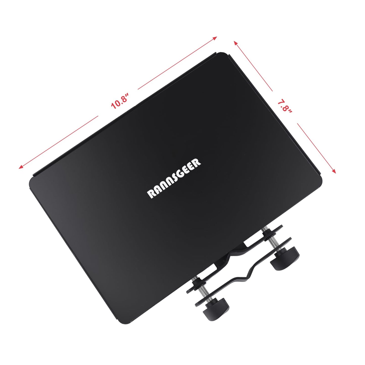 Rannsgeer Steel Tray for Microphone Stand Clamp-On (10.8 X 7.8)