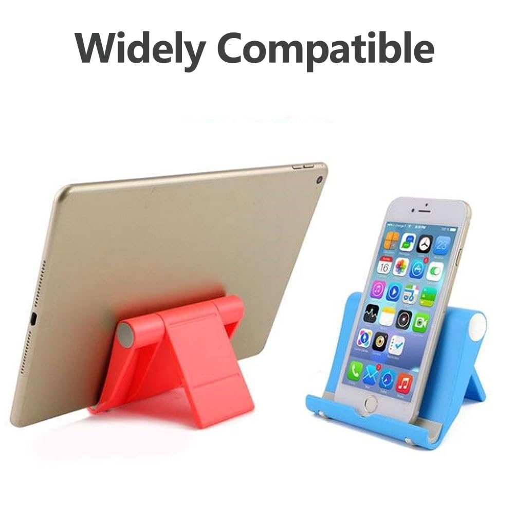 FadyDail 4 Pcs Mobile Phone Stand Holder for Desk Adjustable Compatible with iPhone 14 13 12 11 8 Pro Max SE XS XR Plus Samsung Galaxy Note20 S20 S10
