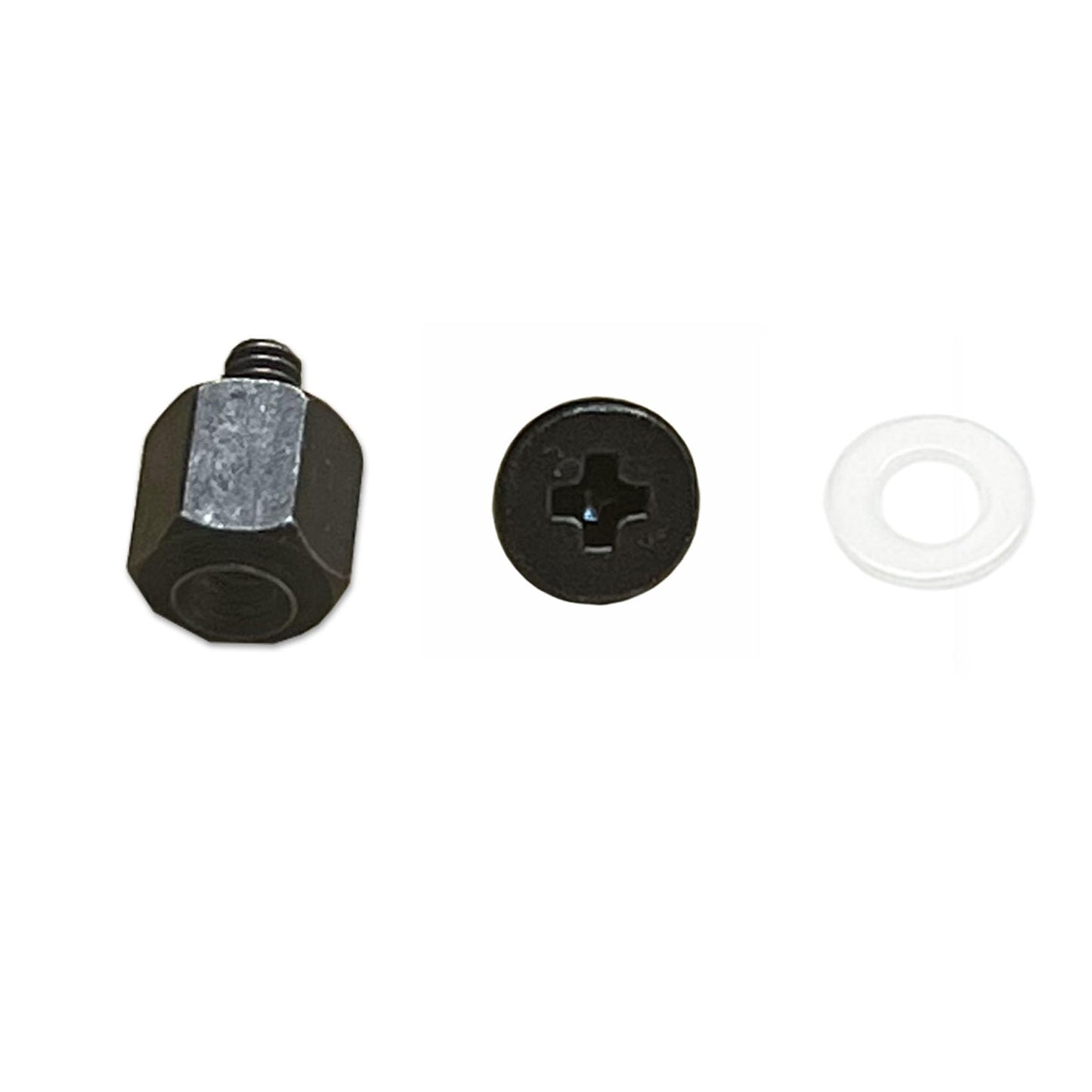 Awxlumv M.2 Screw Kit for ASUS Motherboard, Replacement M.2 SSD Mounting Screws with Standoffs, Screwdriver, 4 Sets Black, Compatible with NVMe NGFF