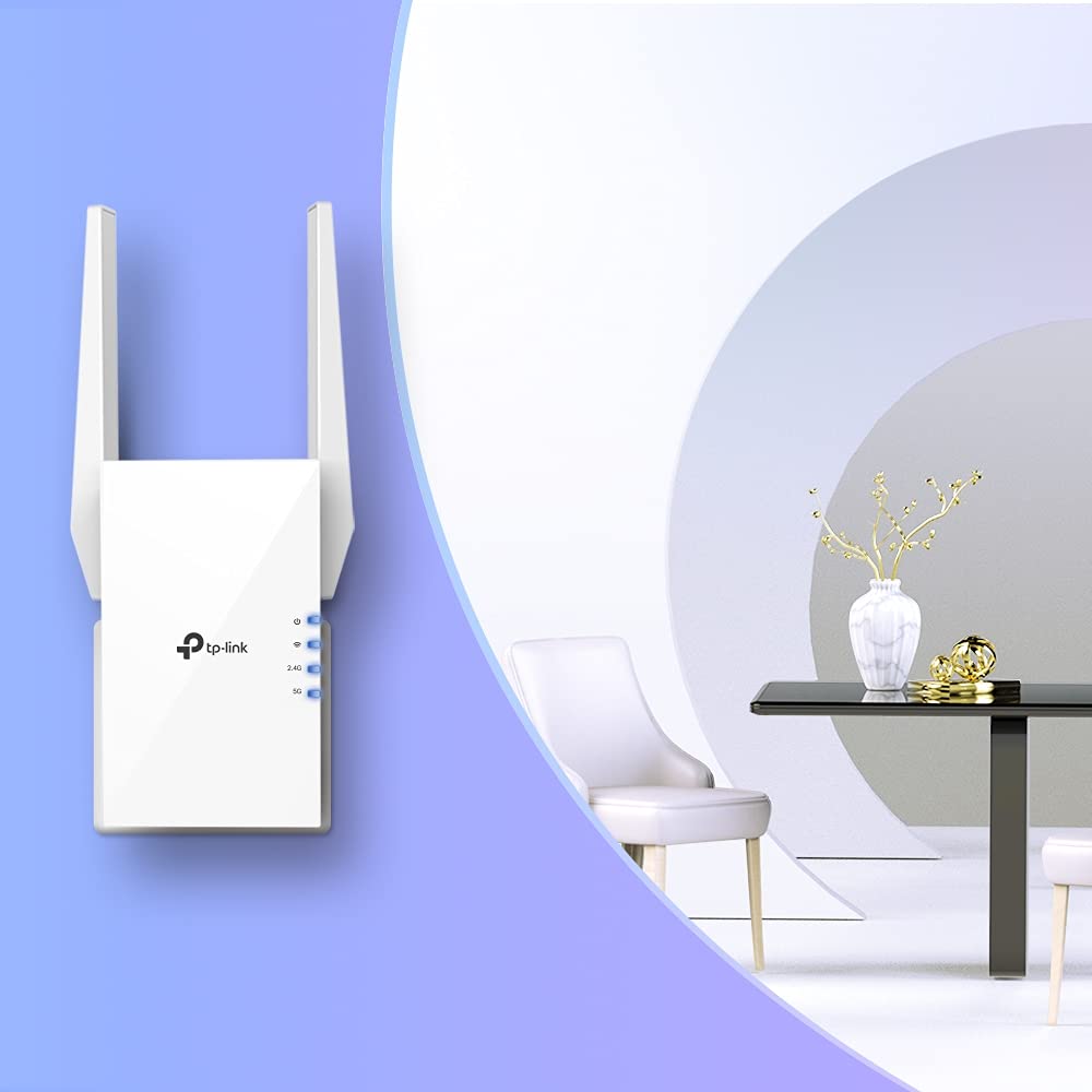 TP-Link AX1500 WiFi 6 Extender, Up to 1500Mbps, Next-Gen Dual Band WiFi Booster, WiFi Repeater with Gigabit Port, Access Point Mode, 2 External