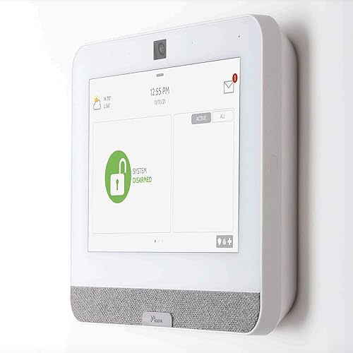 Qolsys IQ Panel 4: Wireless Smart Home Security System Alarm Panel for House Protection and Home Automation. Easily Integrate with Alexa, Window