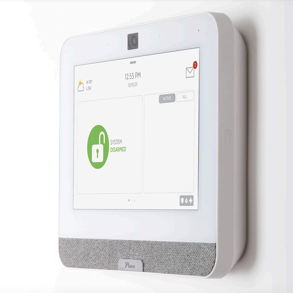 Qolsys IQ Panel 4: Wireless Smart Home Security System Alarm Panel for House Protection and Home Automation. Easily Integrate with Alexa, Window