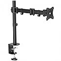 StarTech.com Desk Mount Monitor Arm for up to 34" (17.6lb/8kg), VESA Displays, Articulating Pole Mount Single Monitor Arm, Ergonomic Height
