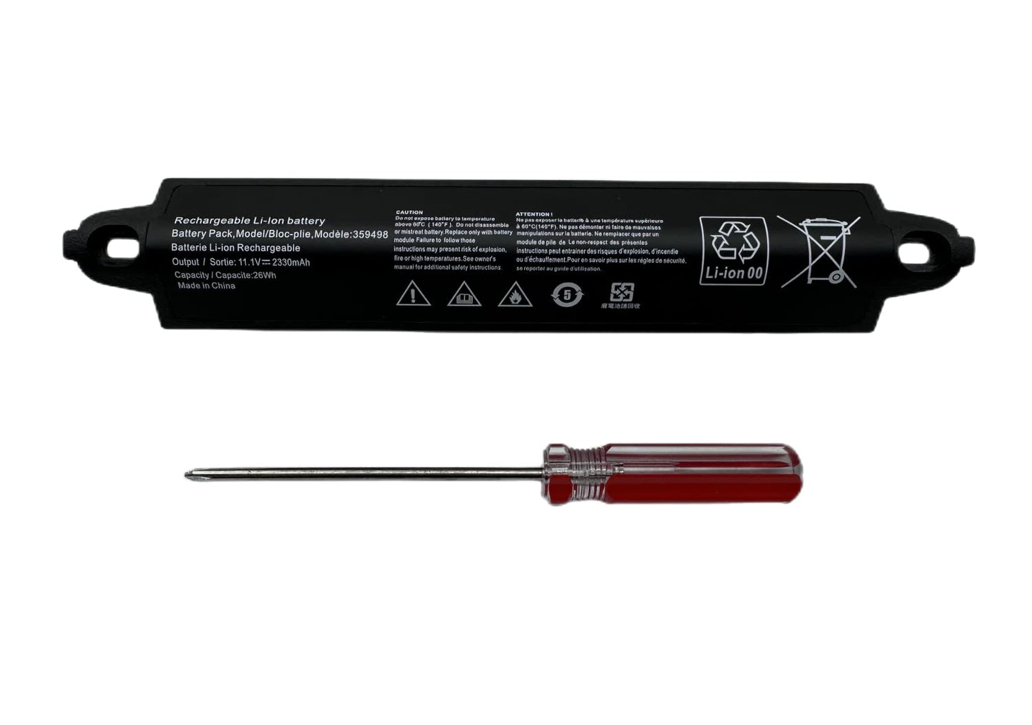 Aluo 359498 New Battery Compatable with Bose SoundLink Bluetooth Speaker III Bose SoundLink II SoundTouch Protable 330105 330105A 330107 330107A