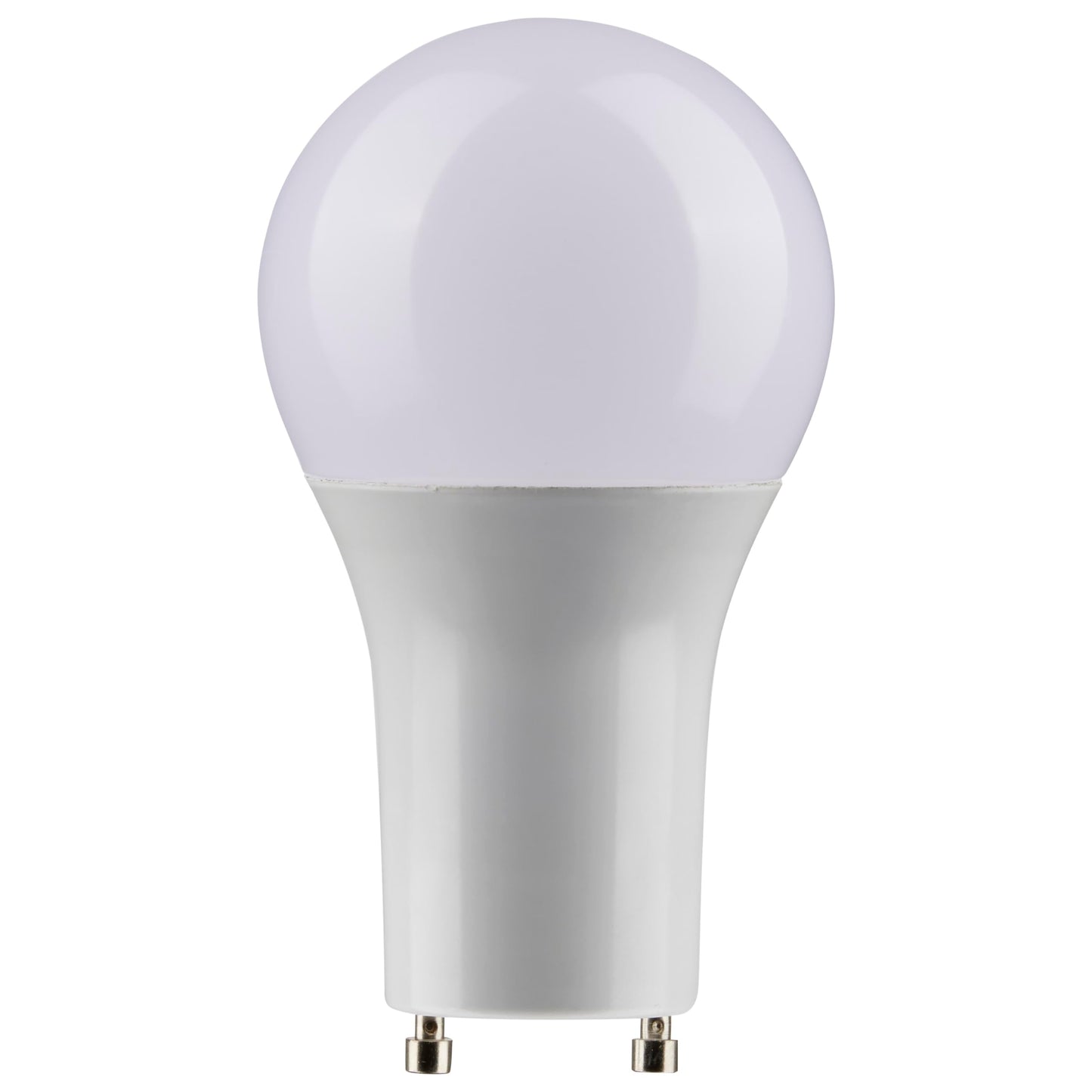 Satco S9707 GU24 LED Light Bulb A19, 2700K, Dimmable, 4.31 inches, Frosted White Finish