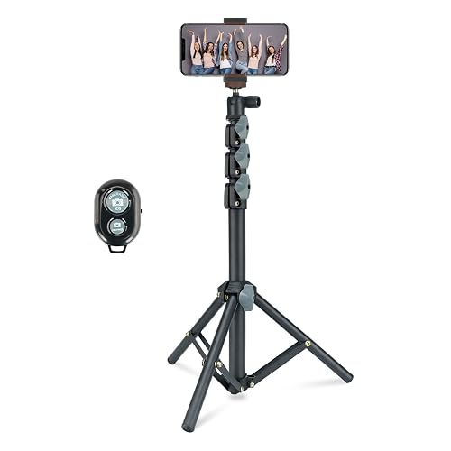 Selfie Stick & Tripod LINCO, Integrated, Heavy Duty, Lightweight, Bluetooth Remote for Apple & Android Devices, Separable Tripod Feet, Extends to 52"
