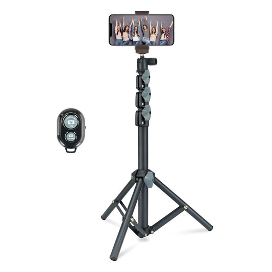 Selfie Stick & Tripod LINCO, Integrated, Heavy Duty, Lightweight, Bluetooth Remote for Apple & Android Devices, Separable Tripod Feet, Extends to 52"