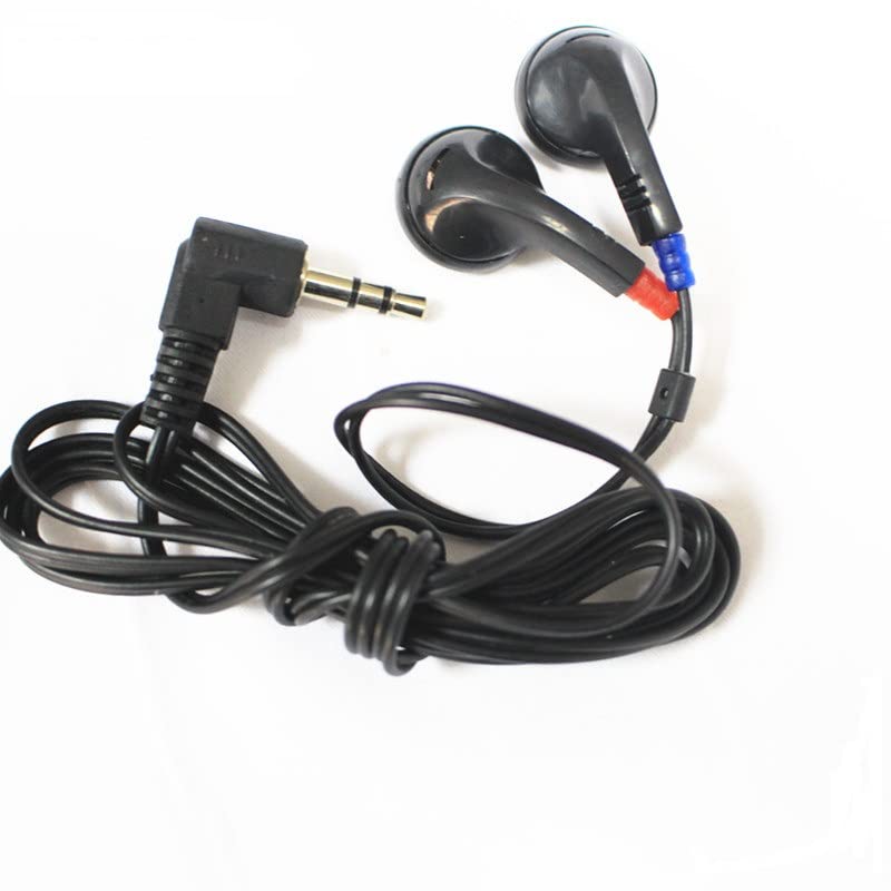 Saidbuds 100 Pack Bulk Classroom Earphones Disposable Earbuds Low Cost Headphones for Schools, Kids, Classrooms,Libraries (Black)