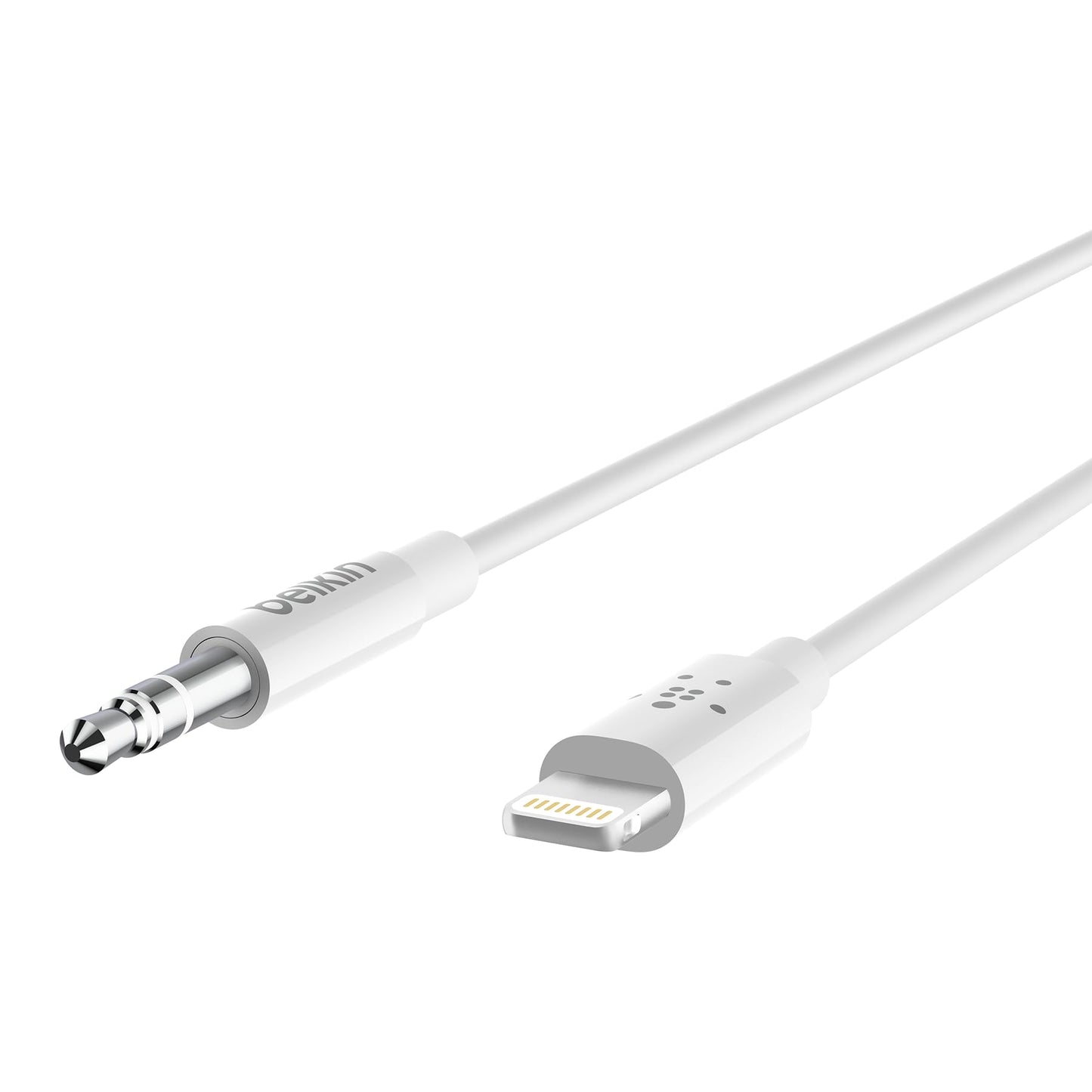Belkin AV10172bt03-WHT 3.5mm Audio Cable With Lightning Connector, White