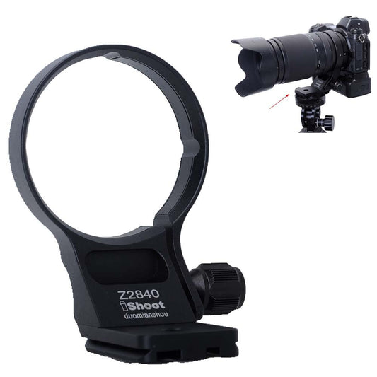 iShoot Tripod Mount Ring Lens Collar Compatible with Nikon Nikkor Z 70-180mm F2.8 & Z 28-400mm F4-8 VR, Support Vertical Shoot, Quick Release Plate