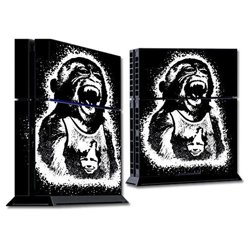 MightySkins Skin Compatible with Sony PS4 Console - Monkey Boy | Protective, Durable, and Unique Vinyl Decal wrap Cover | Easy to Apply, Remove,