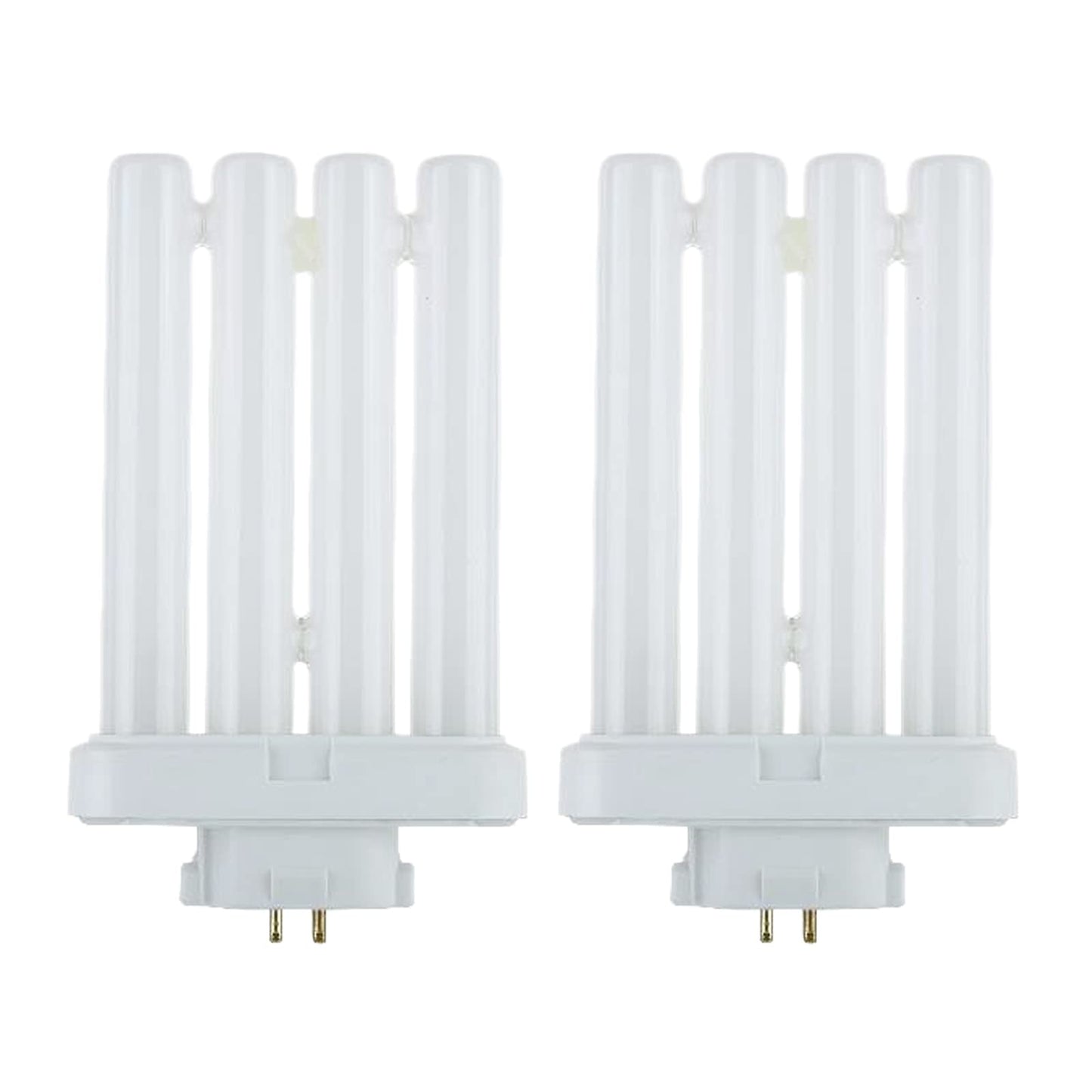 Dysmio Compact Fluorescent 27W Quad Tube, 6500K Daylight Light FML Light Bulbs with GX10Q-4 Base - 2 Pack